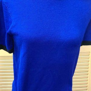 Kasper & Company Short Sleeve Purple Sweater